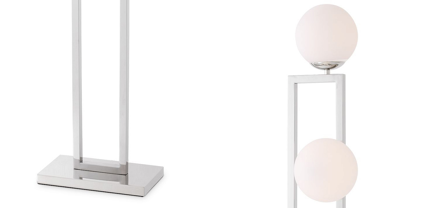 Торшер Eichholtz Floor Lamp Pascal Nickel Торшер Eichholtz Floor Lamp Pascal Nickel - Loft-Concept в Орле