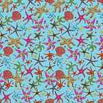 Stiletto Sideboard Blue nautical print варинант исполнения - 1 | Loft Concept в Орле