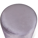 Пуф фиолетовый велюр на золотом металлическом основании Golden Belt варинант исполнения - 2 | Loft Concept в Орле