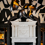 Обои ручная роспись в стиле Арт-деко Symphony Original colourway on Flint silk dupion варинант исполнения - 5 | Loft Concept в Орле