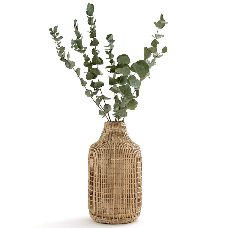 Ваза декоративная из натурального плетеного бамбука Bamboo Decor 32 Бежевый Ваза декоративная из натурального плетеного бамбука Bamboo Decor 32 Бежевый в Орле | Loft Concept