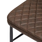 Стул с темно-коричневой обивкой из экокожи Benderson варинант исполнения - 6 | Loft Concept в Орле