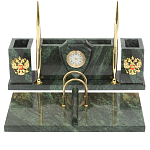 Настольный письменный набор из змеевика с подставкой под календарь Successful Leader варинант исполнения - 1 | Loft Concept в Орле