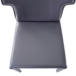 Стул серый из искуственной кожи на 4-х ножках Enigma Gray варинант исполнения - 3 | Loft Concept в Орле