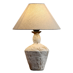 Настольная лампа с керамическим фактурным основанием и тканевым абажуром Eastern Tale варинант исполнения - 1 | Loft Concept в Орле