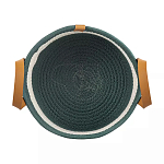 Корзина для хранения с ручками Interlacement Green  варинант исполнения - 1 | Loft Concept в Орле