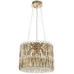 Круглая люстра с металлическими и хрустальными подвесками Bonnay Crystal Chandelier варинант исполнения - 2 | Loft Concept в Орле