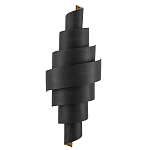 Бра в форме спирали черное с золотой внутренней отделкой Warm Glow варинант исполнения - 2 | Loft Concept в Орле