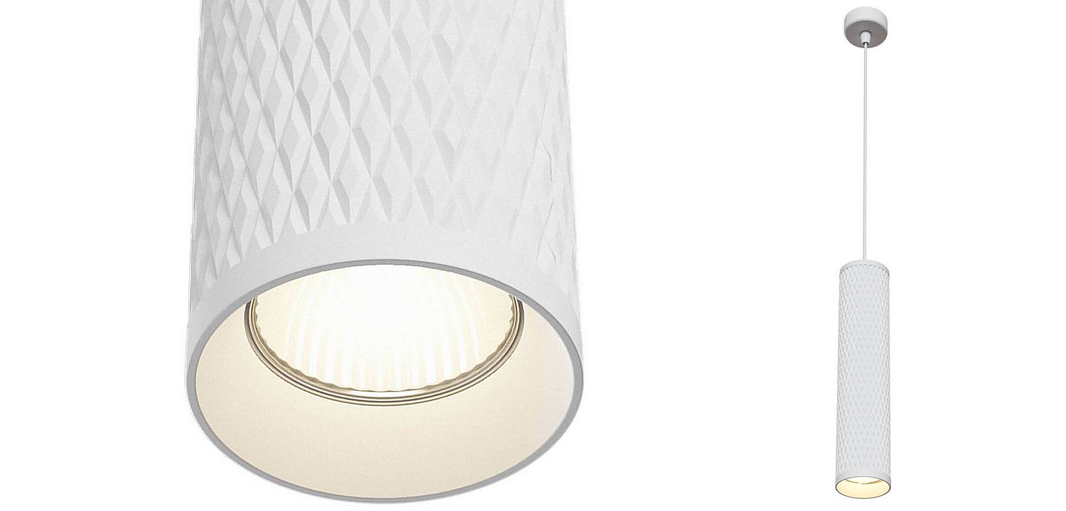 Подвесной светильник Trumpet tube white rhombus Подвесной светильник Trumpet tube white rhombus - Loft-Concept в Орле