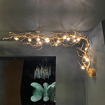 Потолочный светильник с настенным креплением в виде дерева Escape of Light варинант исполнения - 1 | Loft Concept в Орле