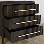 Комод Primo с 3 выдвижными ящиками Темный орех варинант исполнения - 6 | Loft Concept в Орле