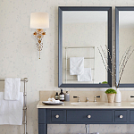 Бра с цветочным основанием и тканевым абажуром Tugella Flower Lamp варинант исполнения - 3 | Loft Concept в Орле