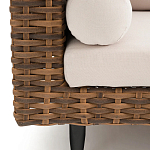 Трехместный садовый диван из плетеного пластика Matteo варинант исполнения - 4 | Loft Concept в Орле