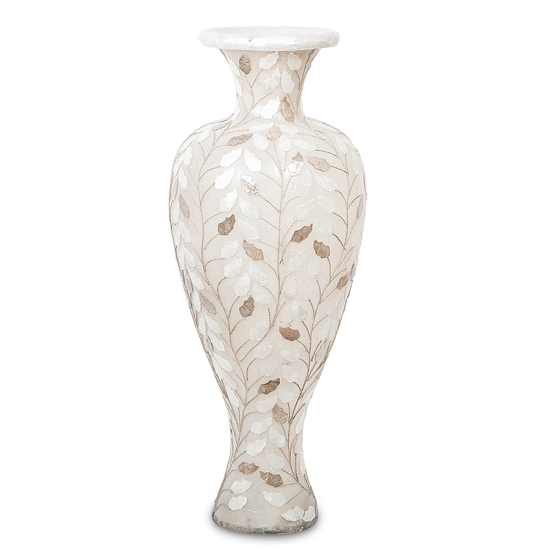 Торшер из перламутра в виде вазы Indonesian Vase Перламутровый в Орле | Loft Concept 