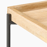 Журнальный стол с прямоугольной деревянной столешницей Urban Style Space варинант исполнения - 2 | Loft Concept в Орле