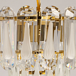 Люстра многоярусная с овальными прозрачными подвесками 28 см Harmonica варинант исполнения - 6 | Loft Concept в Орле