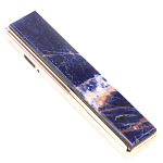 Зажигалка электронная с накладкой из натурального камня Содалит и с USB проводом для зарядки Stone Lighters варинант исполнения - 1 | Loft Concept в Орле