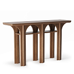 Консоль деревянная с арочным основанием Arch Passage варинант исполнения - 1 | Loft Concept в Орле