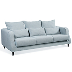 Диван Seldon с мягкими подушками голубое букле варинант исполнения - 1 | Loft Concept в Орле