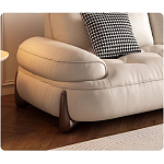 Диван двухместный кожаный с каркасом из массива дерева Furniture Medieval  варинант исполнения - 1 | Loft Concept в Орле