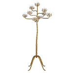 Торшер золотой в виде растения Golden Flower Glade варинант исполнения - 2 | Loft Concept в Орле