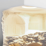 Встраиваемый в стену гипсовый светильник под покраску в античном стиле Antiquity Athena варинант исполнения - 11 | Loft Concept в Орле