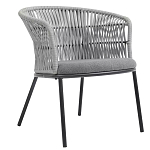 Кресло с декоративным плетением на спинке и подлокотниках Armchair Weaving варинант исполнения - 2 | Loft Concept в Орле