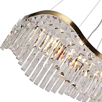 Люстра подвесная волнистой формы с хрустальными подвесками Ludivine Lighting варинант исполнения - 3 | Loft Concept в Орле