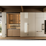 Кухонный гарнитур из камня и дерева с раздвижными дверцами TIVALÌ 2.0 Dada Engenereed Kitchen варинант исполнения - 2 | Loft Concept в Орле