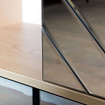 Шкаф с 2-мя зеркальными дверцами Serena Mirror Cabinet варинант исполнения - 4 | Loft Concept в Орле