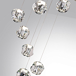 Люстра каскадня с 12-ю прозрачными шарообразными плафонами Bubbles Bocci варинант исполнения - 3 | Loft Concept в Орле