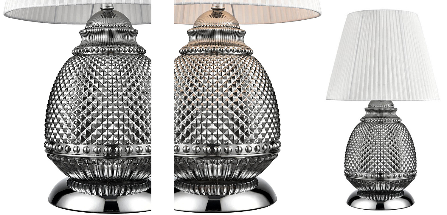 Настольная лампа Gloria Chrome Table Lamp Настольная лампа Gloria Chrome Table Lamp - Loft-Concept в Орле