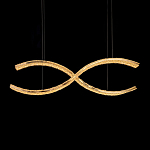 Люстра волнистой формы с фактурным хрустальным плафоном Light Delight варинант исполнения - 1 | Loft Concept в Орле