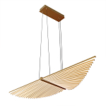 Люстра в виде распахнутых крыльев из тонких металлических планок Flight of Freedom варинант исполнения - 3 | Loft Concept в Орле