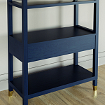 Стеллаж Elsa Dreams Blue со стеклянными полками и ящиком варинант исполнения - 6 | Loft Concept в Орле