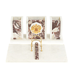 Настольный письменный набор из мрамора и креноида с гербом России Marble Accessory варинант исполнения - 1 | Loft Concept в Орле
