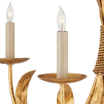 Люстра золотая с декором в виде перьев Bunch of Feathers варинант исполнения - 1 | Loft Concept в Орле