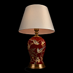 Настольная лампа бордовая с изображением птиц Slip Away варинант исполнения - 4 | Loft Concept в Орле