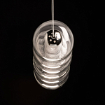 Люстра линейная с 6-ю прозрачными стеклянными плафонами округлой формы HANDLE GRAPE варинант исполнения - 7 | Loft Concept в Орле