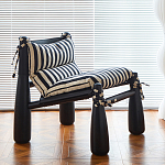 Кресло черно-белое со съемными подушками Celebrity варинант исполнения - 2 | Loft Concept в Орле