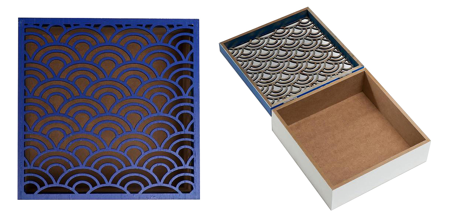 Шкатулка Deep Blue Scales Pattern Box Шкатулка Deep Blue Scales Pattern Box - Loft-Concept в Орле