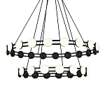 Люстра двухъярусная с круглыми светодиодными источниками света Maxine Light варинант исполнения - 2 | Loft Concept в Орле