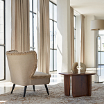 Кресло с декором бахрома Linen Fringe Chair Beige варинант исполнения - 8 | Loft Concept в Орле