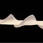 Люстра горизонтальная с волнистым белым плафоном Golden Swirl варинант исполнения - 6 | Loft Concept в Орле