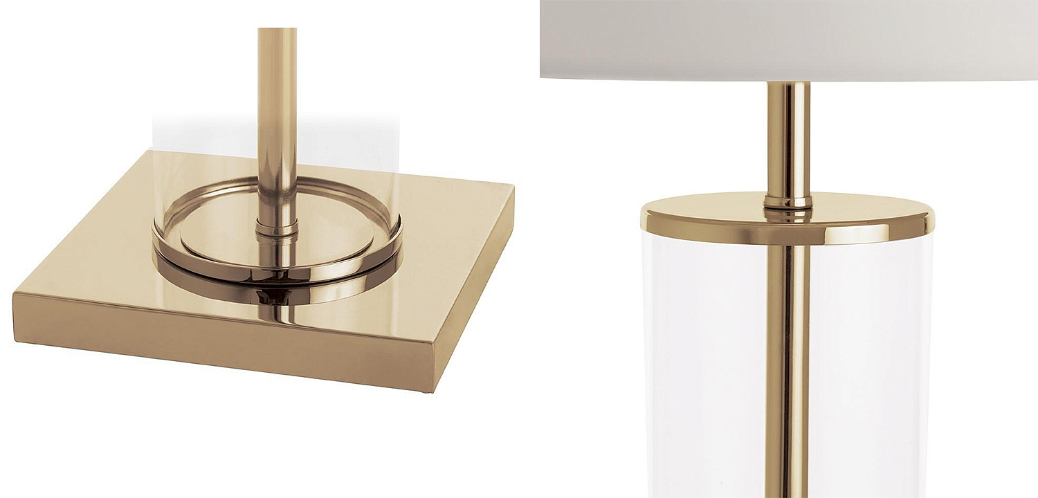 Настольная лампа Ticiana Glass Tube Table lamp gold Настольная лампа Ticiana Glass Tube Table lamp gold - Loft-Concept в Орле