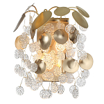 Бра с декоративными подвесками из прозрачного стекла в форме монеток FAIRYTREE Light варинант исполнения - 2 | Loft Concept в Орле