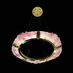 Люстра в форме кольца розовая Warm Pink Light варинант исполнения - 5 | Loft Concept в Орле