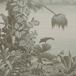 Обои ручная роспись Le Brésil Crystal Grey варинант исполнения - 2 | Loft Concept в Орле