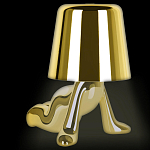 Настольная лампа фигурная цвета золото с гладким абажуром Высота 17 см Sophia варинант исполнения - 1 | Loft Concept в Орле