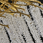 Люстра многоярусная с каркасом из металла и прозрачными подвесками FAIRYTREE Light варинант исполнения - 1 | Loft Concept в Орле